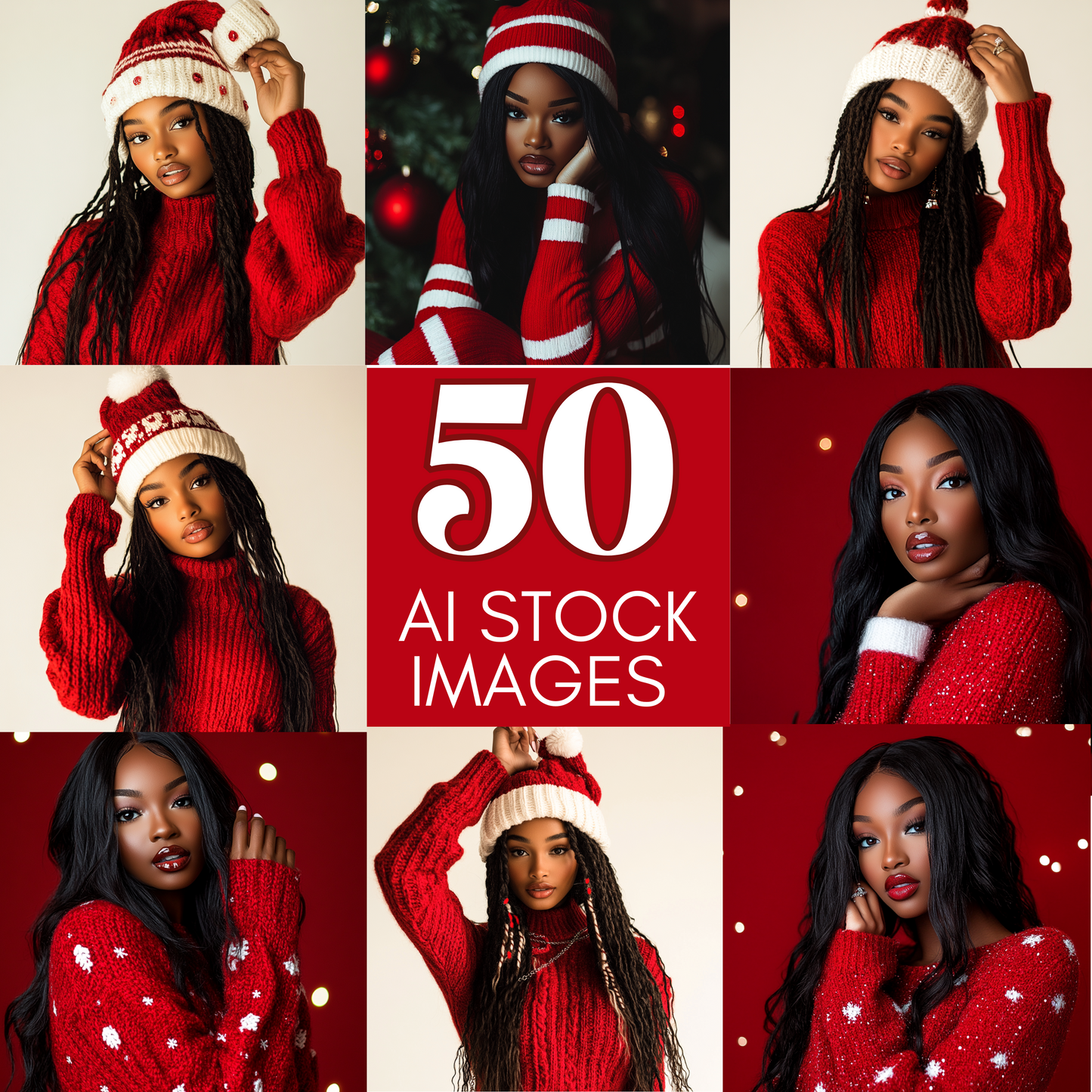 50 Melanin AI Stock Photos