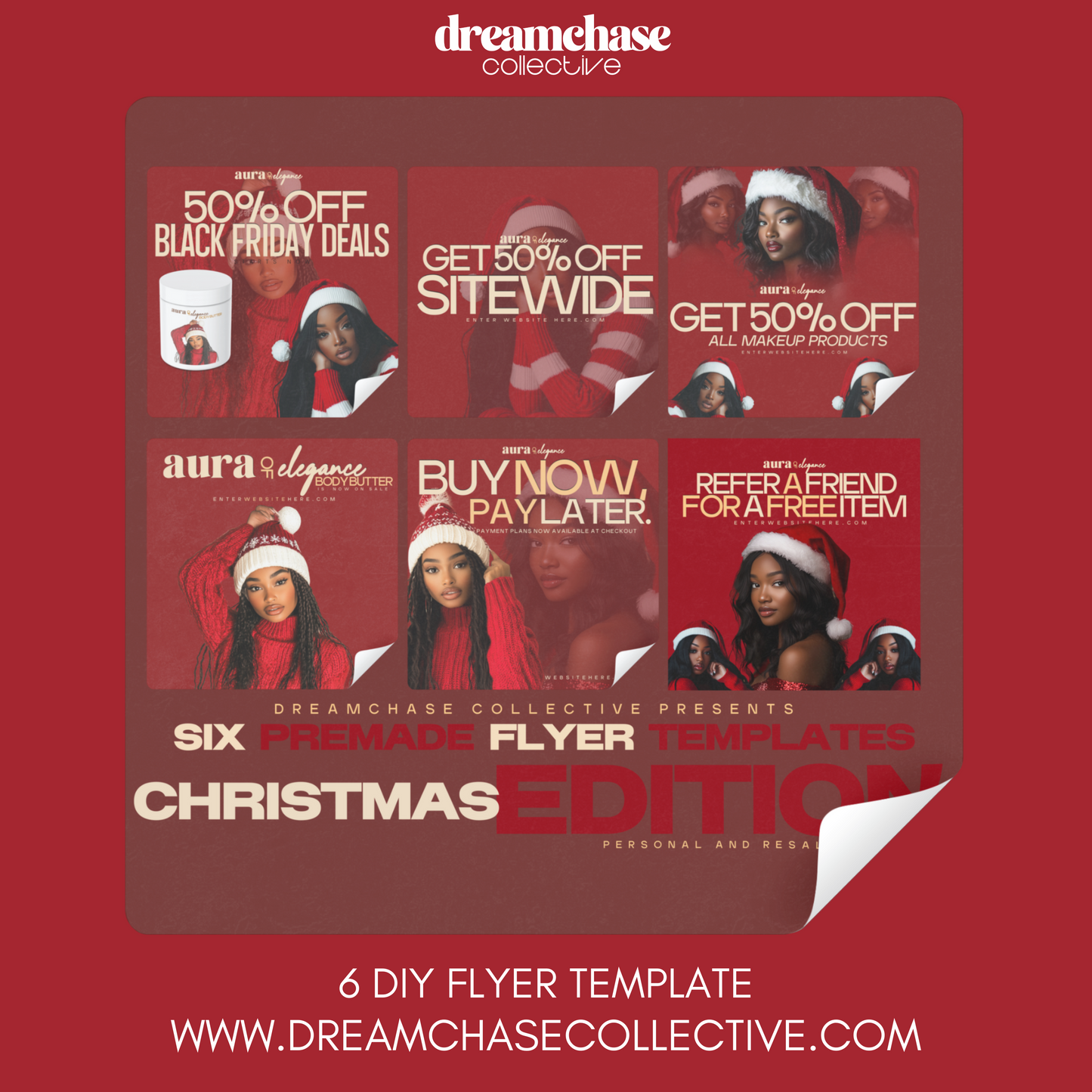 6 Premade Christmas Flyer Templates