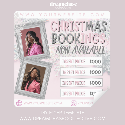 Pink Christmas Flyer